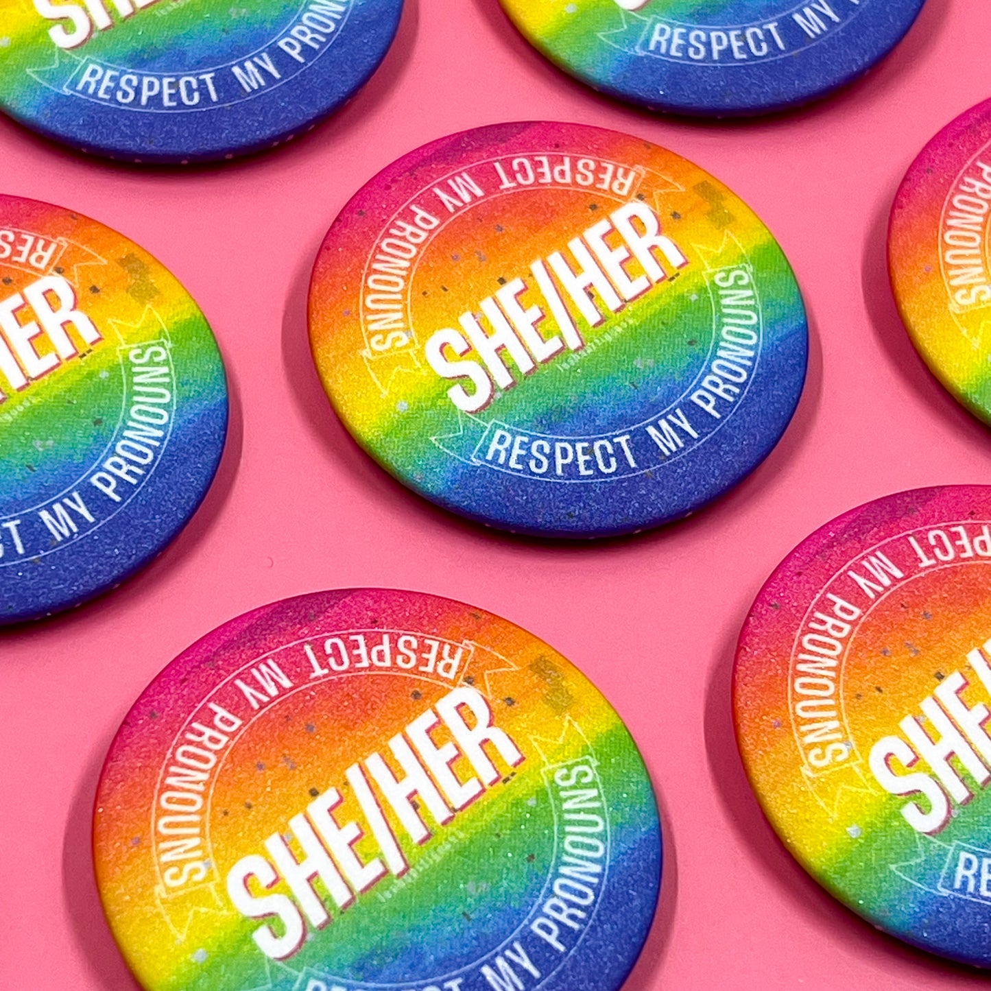 Pronoun Buttons