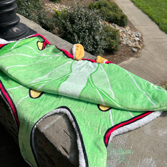Luna Moth Decorative Throw Blanket
