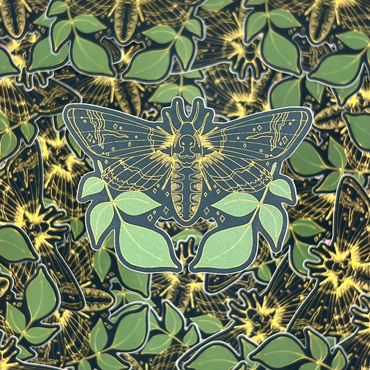 Death’s Head Moth Foil Sticker