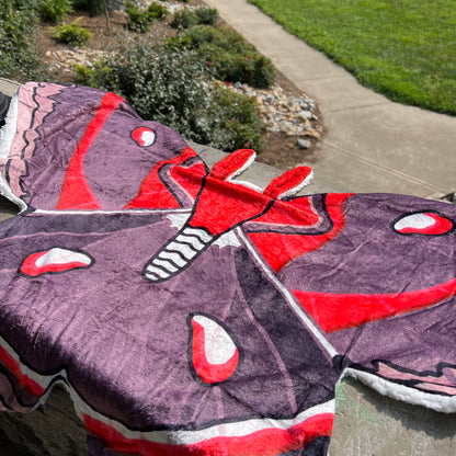 Cecropia Moth Decorative Throw Blanket